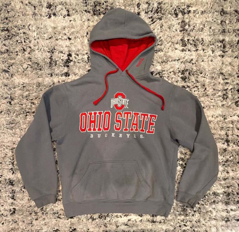 Ohio State Varsity Authentic Apparel Hoodie Size M Gray